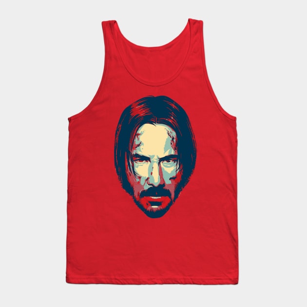 Keanu Reeves Vintage Head Tank Top by willitone